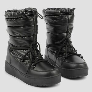 EUC Puffy Waterproof Winter Boots - 3M Thinsulate - Black - Size 8